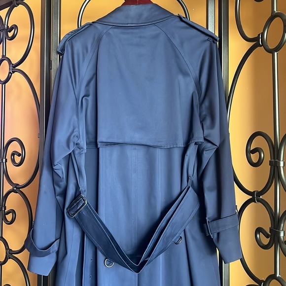 BURBERRY’S of London Men's Navy Blue Trench Coat - Picture 9 of 16
